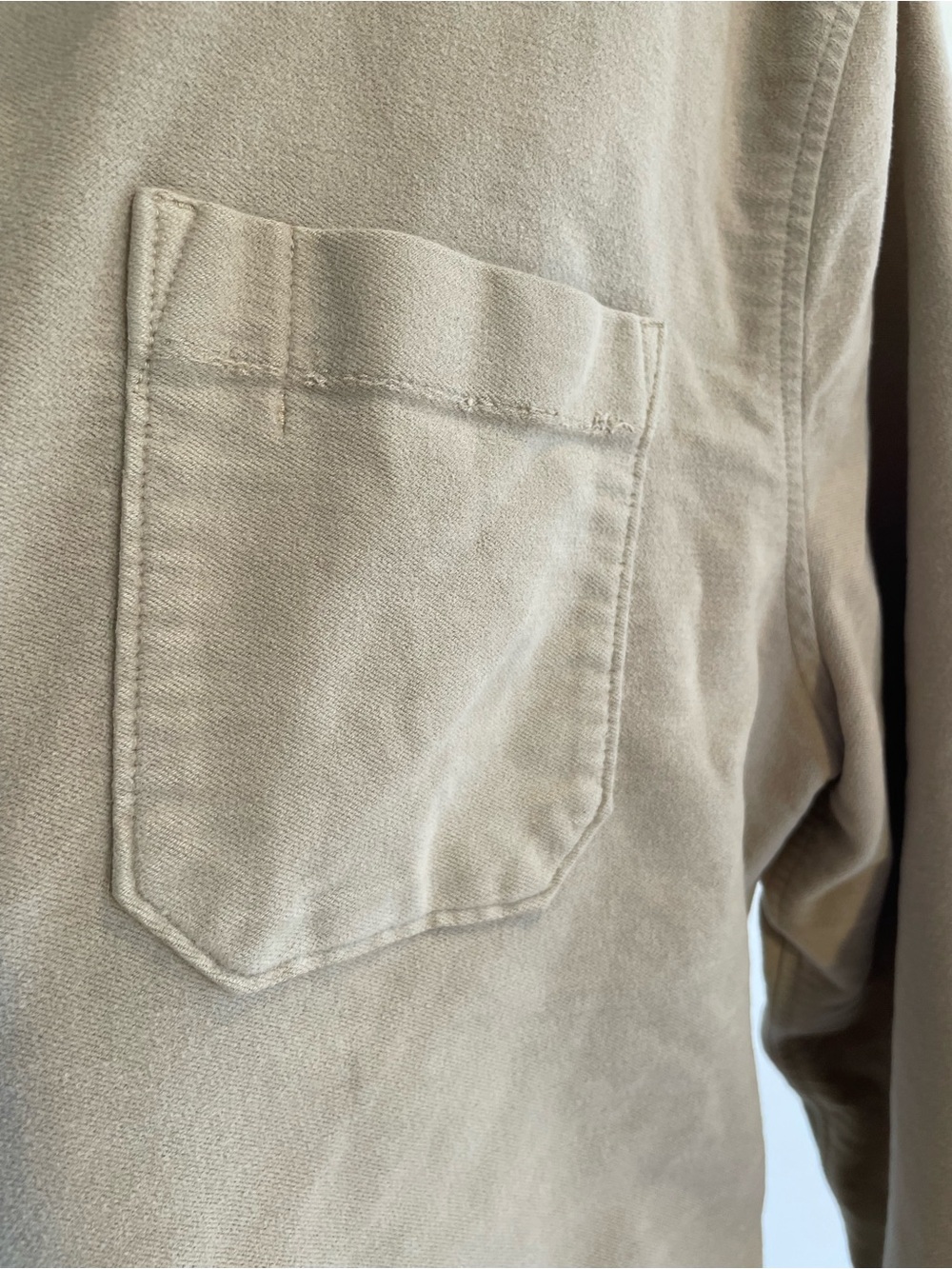 Men's Beige Button-Up Jacket - Picture 8 of 10